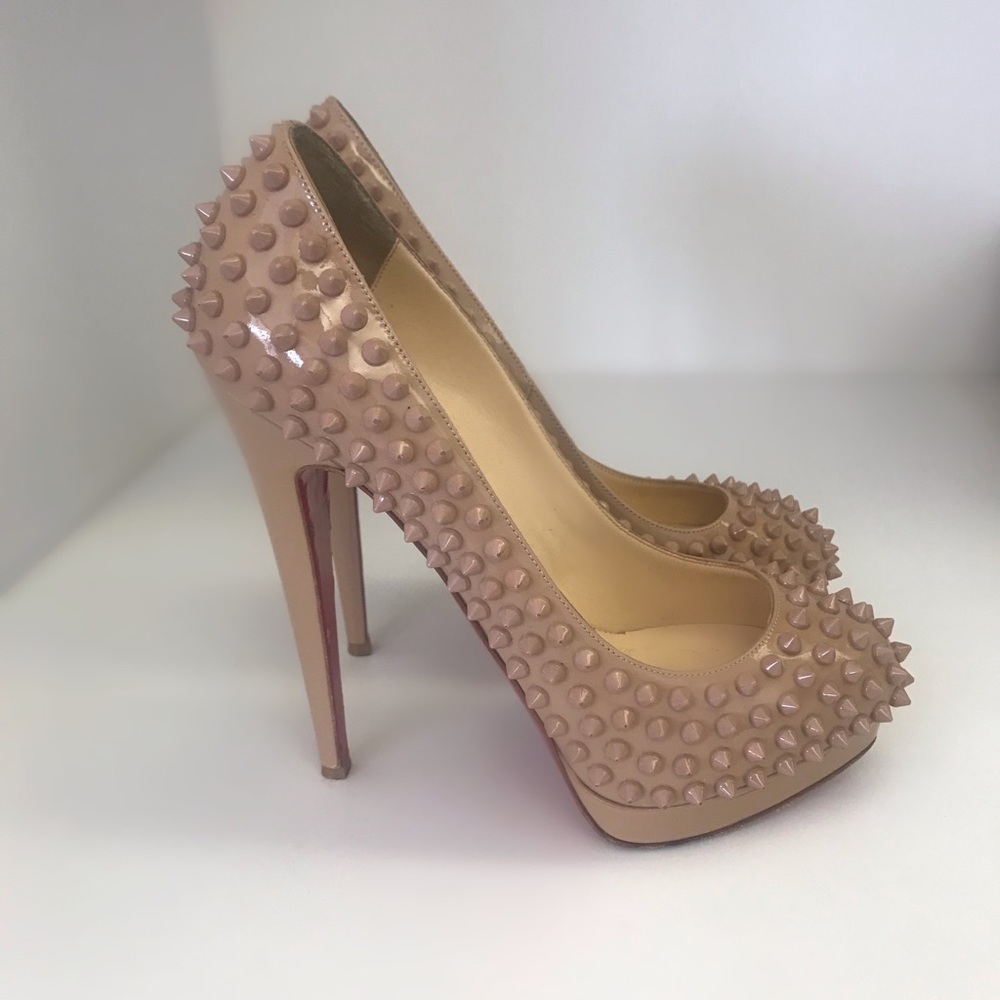 Christian Louboutin Alti pump spikes nude size 38